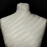 1 2 רשת לייקרה פלוק פסים לבן